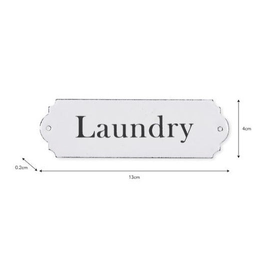 Enamel Laundry Sign