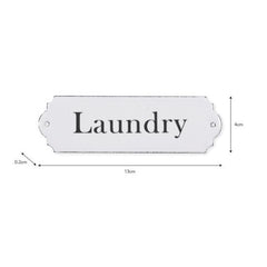 Enamel sign - Laundry