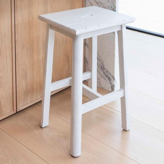 Wooden vintage style bar stool