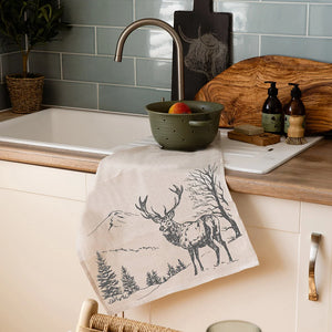 Scottish Linen with Cotton Tea Towels