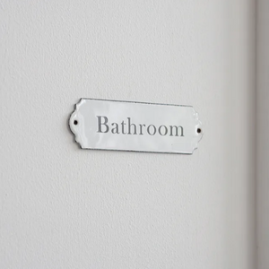 Enamel Bathroom Sign