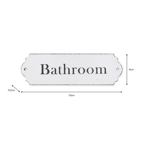 Enamel Bathroom Sign