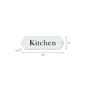 Enamel Kitchen Sign