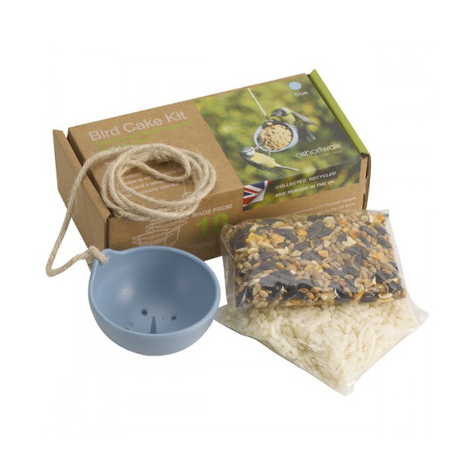 Bird Care Kit - Made from Recycled Yoghurt Pots