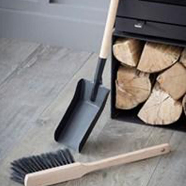 Jutland Steel Fireside Dustpan and Brush