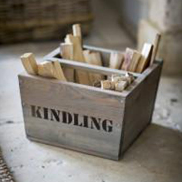 Wooden Kindling Storage Box