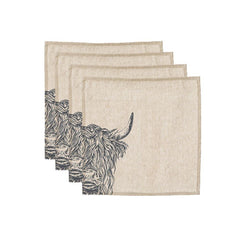 Scottish Linen stag napkins