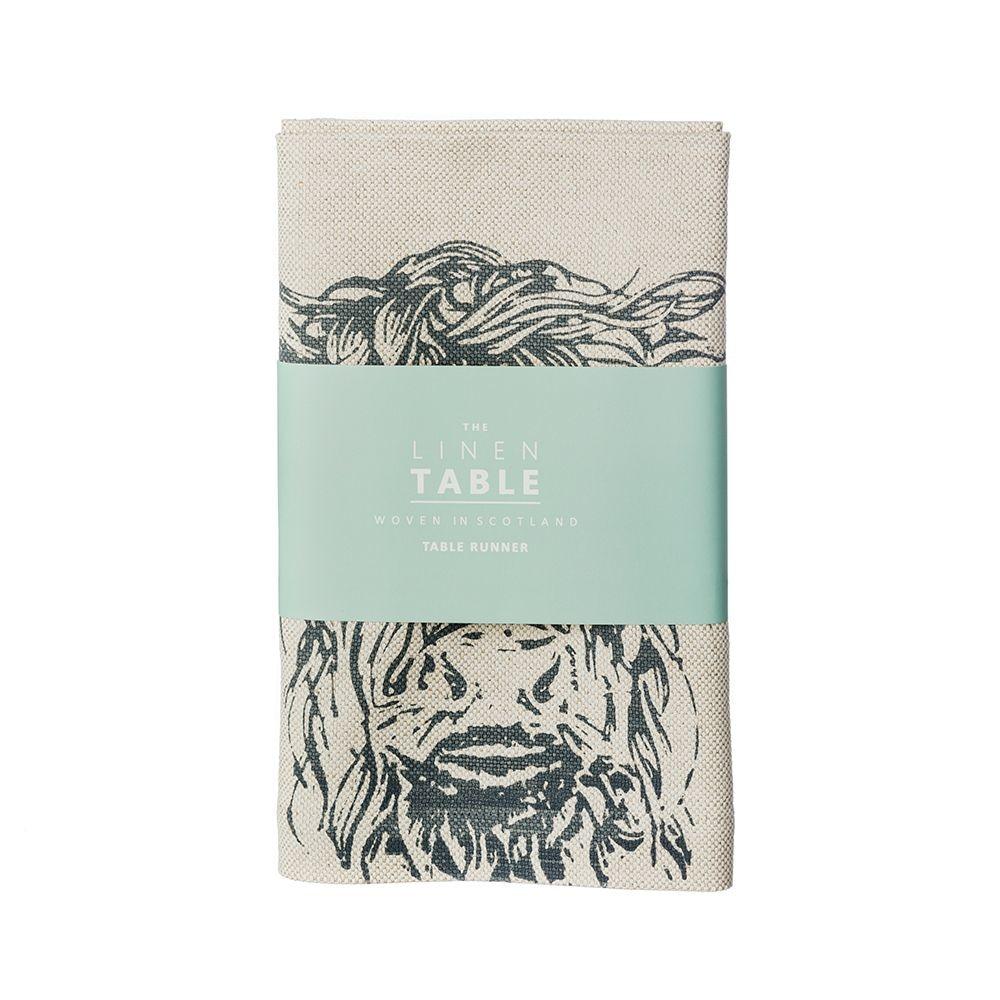 Scottish linen table runners- Highland Cow